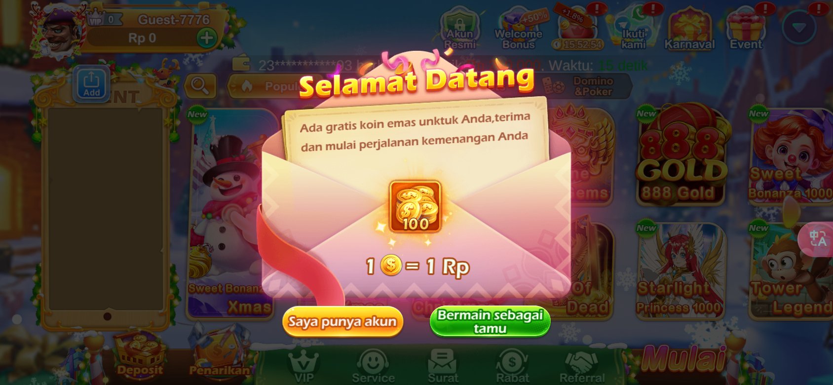 Selamat datang di 678luck - dapatkan 100 koin emas gratis untuk pengguna baru.